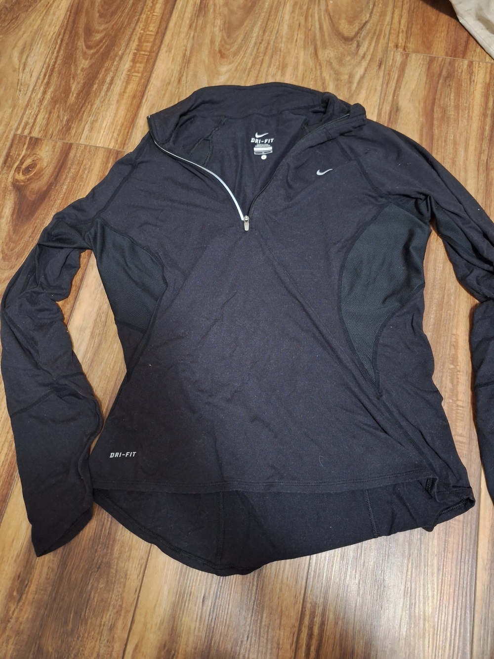 Nike Women's Black Dri-Fit Quarter Zip Training Jacket